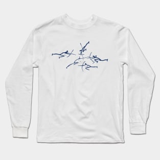 Minimalist Paleolithic Bow Fight Long Sleeve T-Shirt